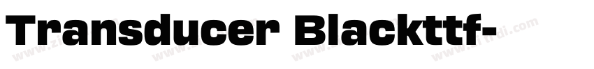 Transducer Blackttf字体转换 Transducer Blackttf字体转换